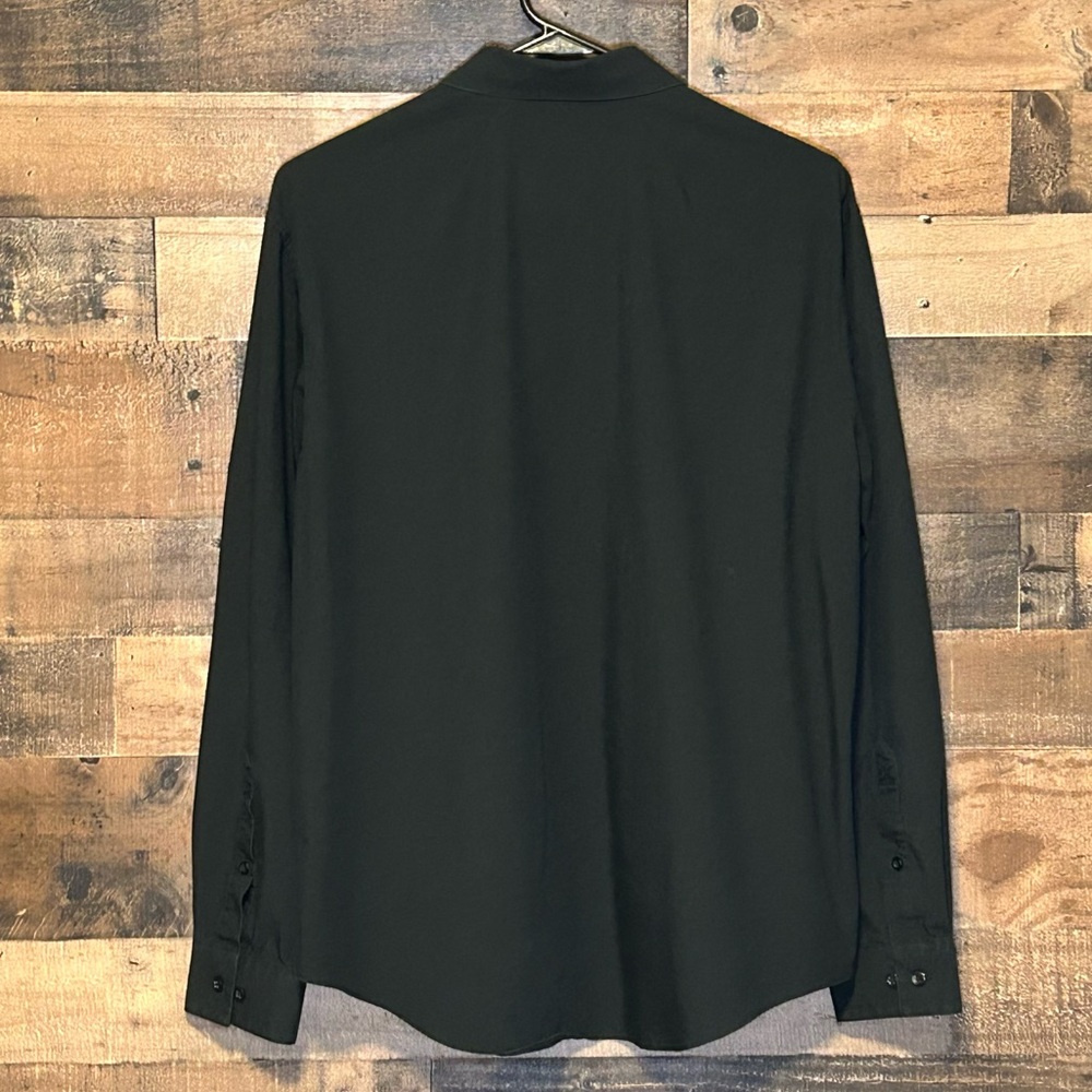 Van Heusen Men’s Slim Fit Flex 3 Black Size Large 16-16 1/2, 32/33 - Picture 4 of 9